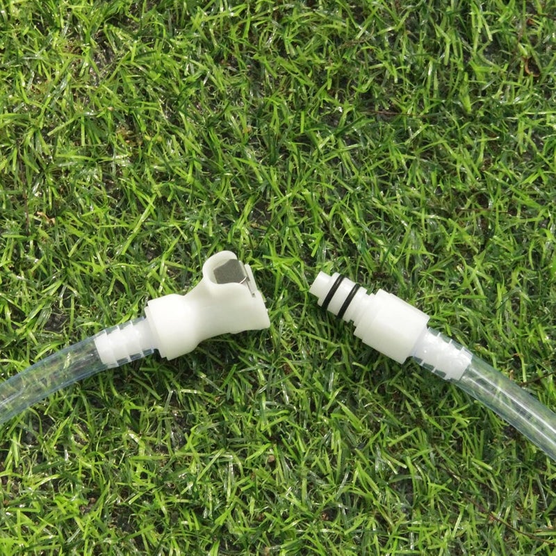 BBTUS 2PCS 1/4" 3/8" 5/16" Plastic Hose Barb Valved In-Line Coupling Insert Quick Connector, Quick Shut-Off Hose Joint Tube Connector, Male Quick Connect Fittings (2x Male Connector) (1/4") - Image 5